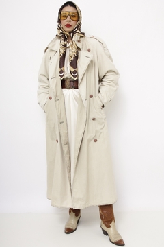 Trench Coat forrado bege classico - comprar online
