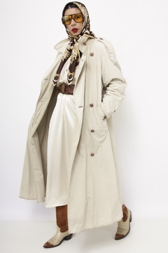 Trench Coat forrado bege classico