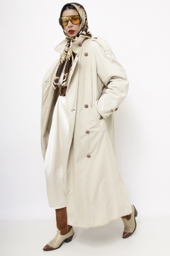 Trench Coat forrado bege classico - loja online