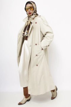 Trench Coat forrado bege classico - loja online