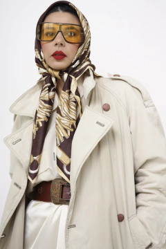 Lenço western marrom vintage - comprar online