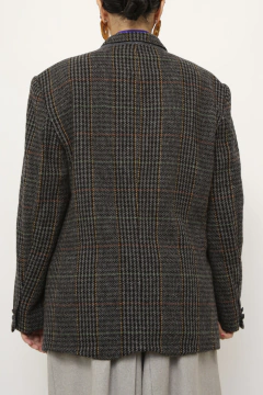 Blazer 100 % lã verde cinza - comprar online