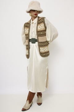 Colete verde brilho vintage - loja online