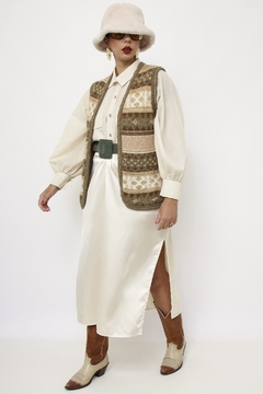 Colete verde brilho vintage - comprar online