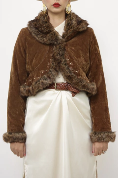Casaco cropped Penny vintage - Capichó Brechó