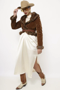 Casaco cropped Penny vintage