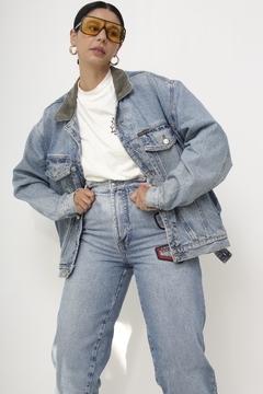 Imagem do Jaqueta jeans vintage azul classica