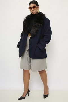 Blazer VALENTINO marinho gola removivel