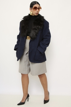 Blazer VALENTINO marinho gola removivel - loja online