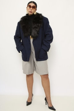 Blazer VALENTINO marinho gola removivel