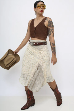 Saia Bob Store flores vintage - Capichó Brechó