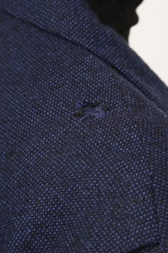 Blazer VALENTINO marinho gola removivel - Capichó Brechó