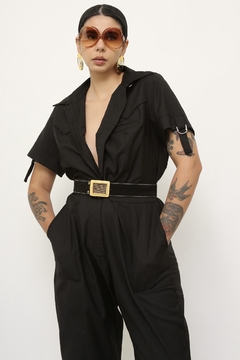 Macacão preto classico - loja online