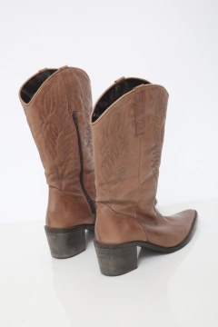 Bota 100 % couro marrom 35 prego - loja online
