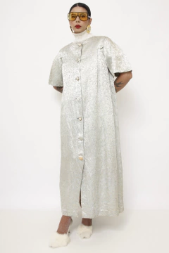Vestido Penelope verde brilho vintage - loja online