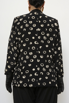 Imagem do Blazer estampado GIANNI preto branco