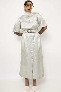 Imagem do Vestido Penelope verde brilho vintage