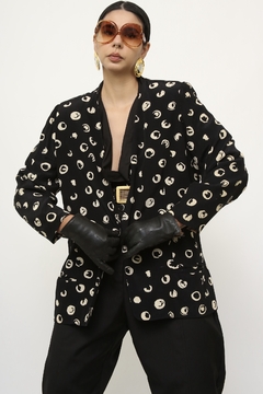Imagem do Blazer estampado GIANNI preto branco