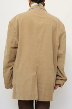 Imagem do Blazer veludo cotele forrado BEGE