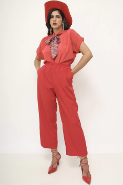 Camisa vermelha classica vintage - loja online
