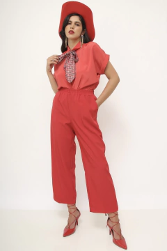 Camisa vermelha classica vintage - loja online