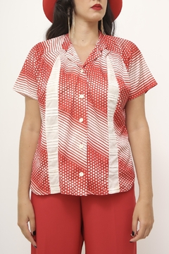 Imagem do Camisa poa listras vintage