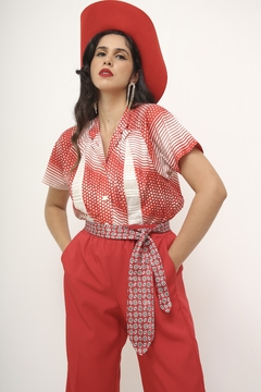 Camisa poa listras vintage