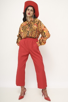 Imagem do Camisa estampada laranja vintage