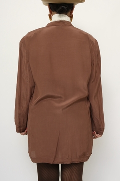 Blazer marrom trasnpassado vintage LEVINHO
