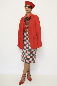 Blazer vermelho levinho vintage - loja online