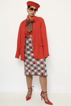 Blazer vermelho levinho vintage - Capichó Brechó
