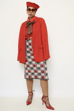 Blazer vermelho levinho vintage - comprar online