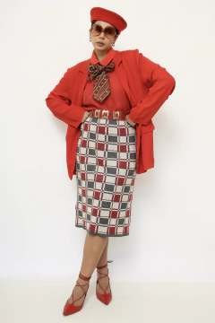 Blazer vermelho levinho vintage