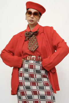 Blazer vermelho levinho vintage - comprar online