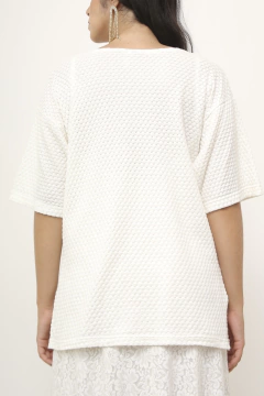 Blusa branca suspiro vintage - comprar online