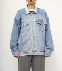 Jaqueta jeans motorcicle costas vintage na internet
