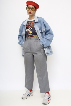 Jaqueta jeans motorcicle costas vintage - Capichó Brechó