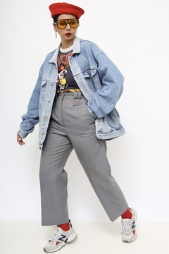 Jaqueta jeans motorcicle costas vintage