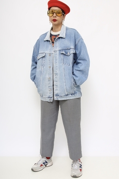 Jaqueta jeans motorcicle costas vintage - comprar online