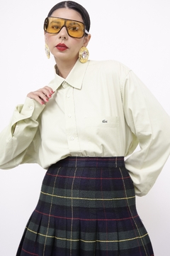 Camisa Lacoste verde vintage