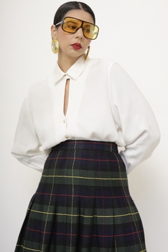 Camisa vintage recorte branca - comprar online