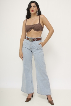 Calça jeans Wild Leg jeans clara - loja online