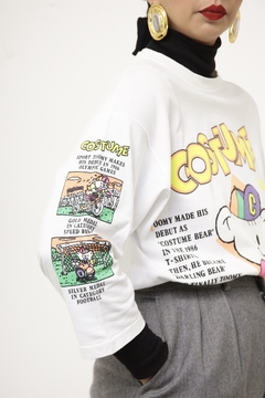 Camiseta COSTUME vintage estampa