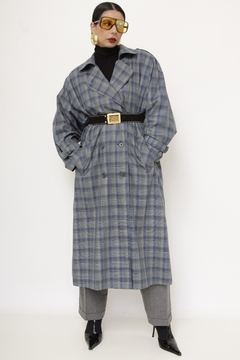 Casaco xadrez vintage forrado - comprar online