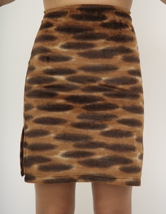 Saia tigre pelucia vintage - loja online