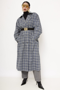Casaco xadrez vintage forrado - comprar online