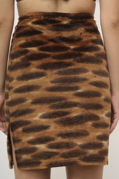 Saia tigre pelucia vintage