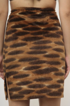Saia tigre pelucia vintage