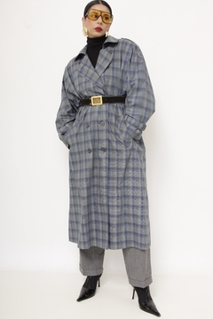 Casaco xadrez vintage forrado - comprar online