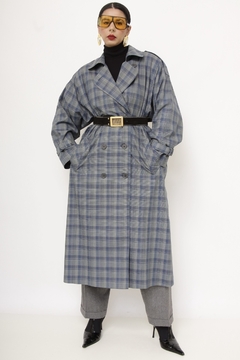 Casaco xadrez vintage forrado - loja online